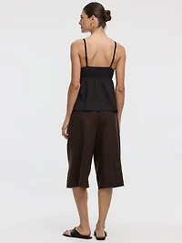 Camisole bimatière à col V