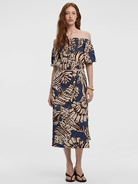 Wrap Midi Skirt