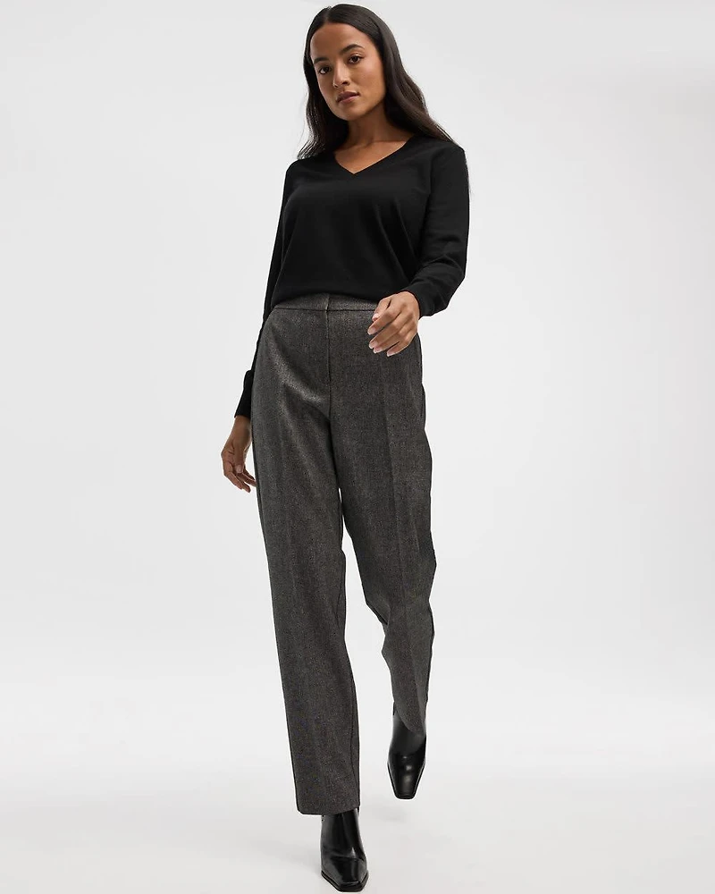 Straight-Leg High-Rise Pant