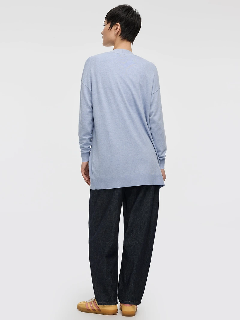 Long-Sleeve Open Cardigan with Pockets - R Essentials