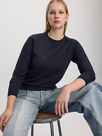 Long-Sleeve Crew-Neck Pullover - R Essentials