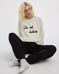 Do Not Disturb Long-Sleeve Crew-Neck Pullover
