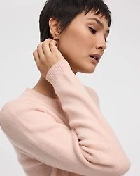 Long-Sleeve Crew-Neck PlushSoft Cardigan