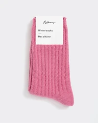 Cable-Knit Winter Socks