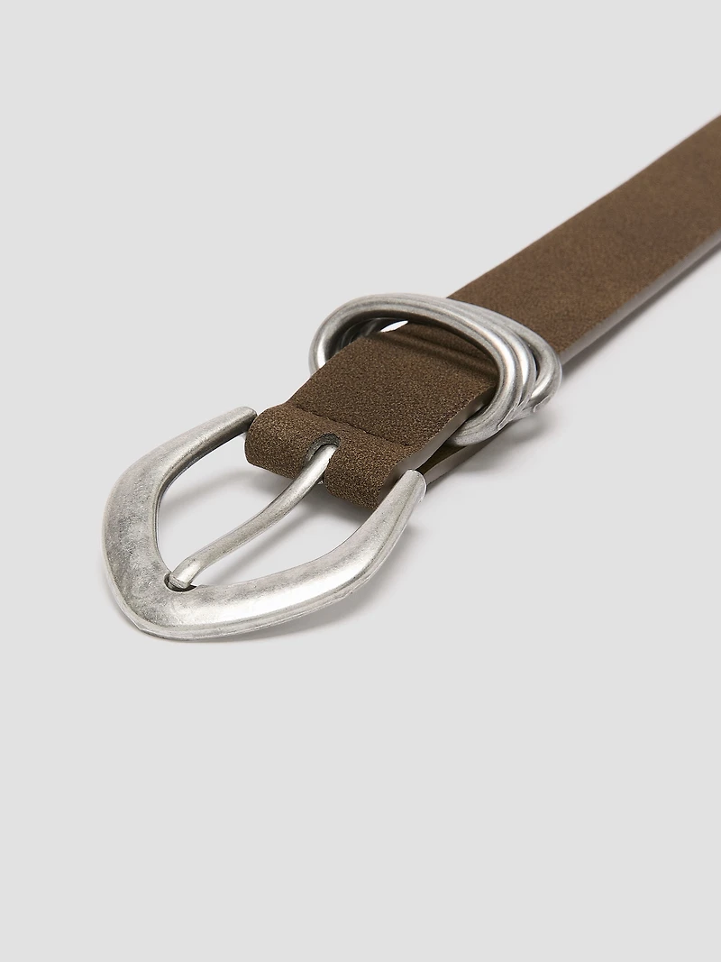Faux Suede Belt