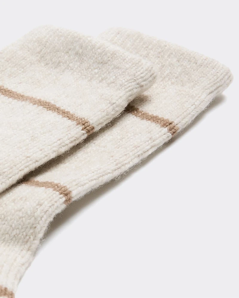 Winter Socks with Stripes