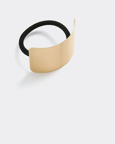 Hair Tie with Large Metal Piece