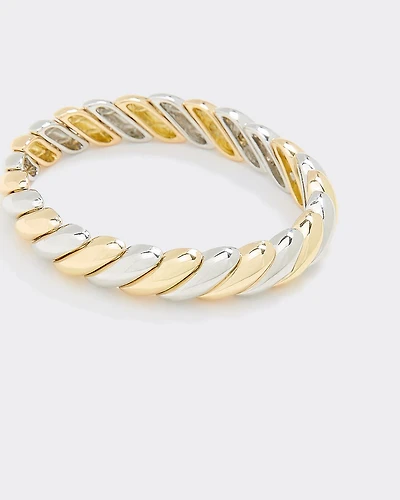 Bracelet élastique à deux tons