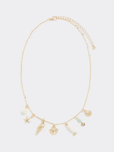 Necklace with Sea Charms