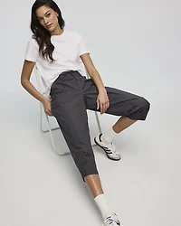 Poplin Capri Pants