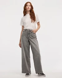 Wide-Leg High-Rise Jean