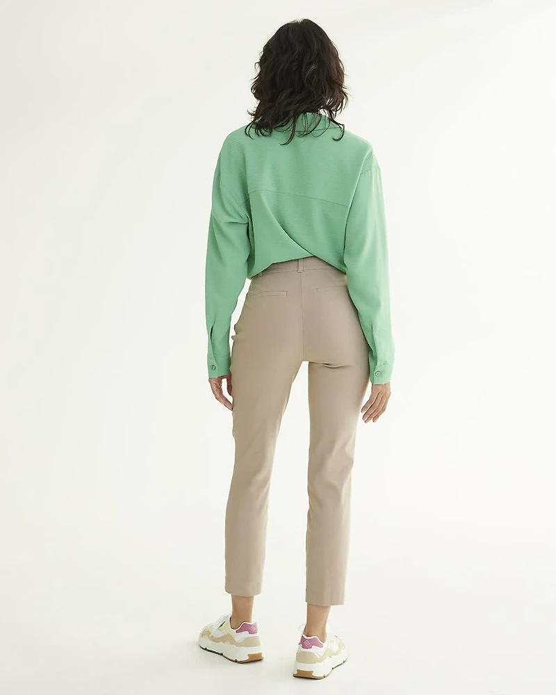 Slim-Leg High-Rise Ankle Pant - The Iconic (R) Tall