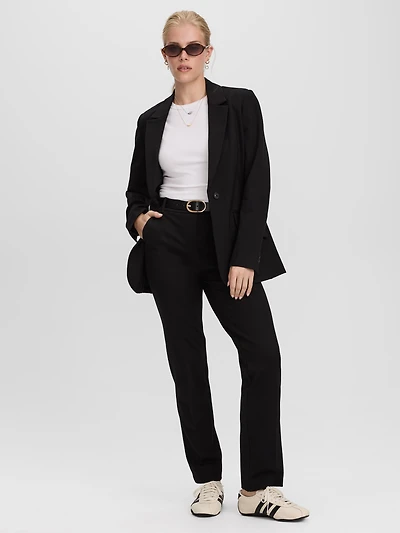 Straight-Leg High-Rise Pants - The Modern Stretch (R)