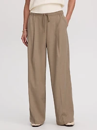 Pantalon à jambe large taille haute