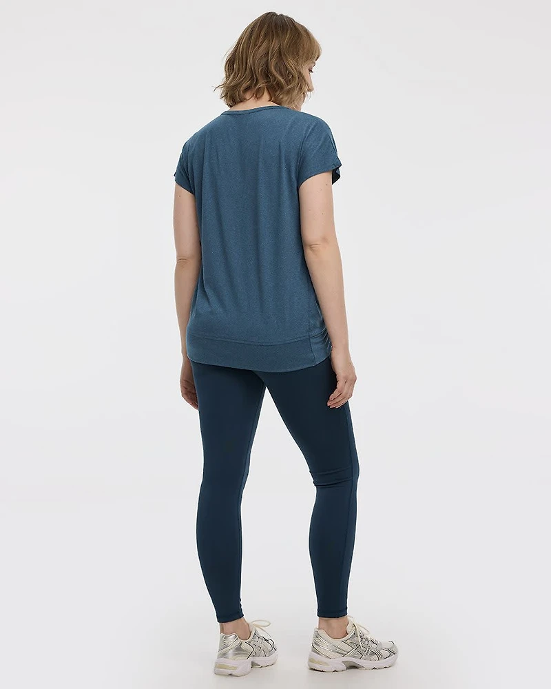 Crew-Neck T-Shirt with Twisted Front - Hyba