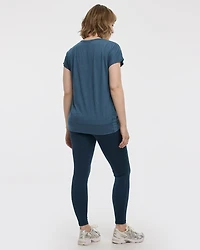 Crew-Neck T-Shirt with Twisted Front - Hyba