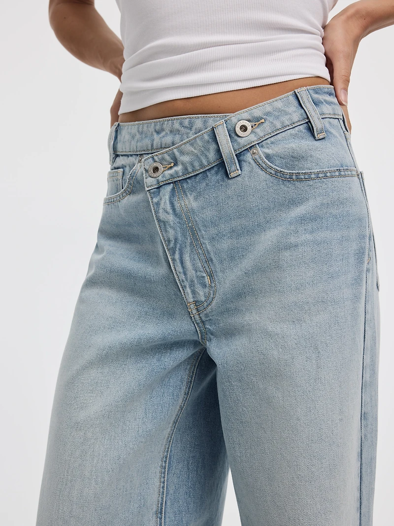 Wide-Leg Wrap-Waist Pant