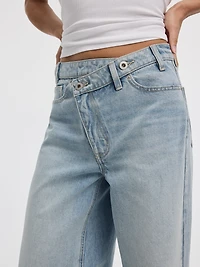 Wide-Leg Wrap-Waist Pant