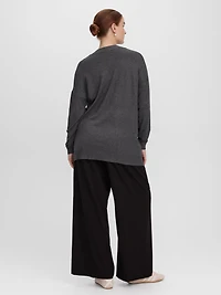 Long-Sleeve Open Cardigan with Pockets - R Essentials