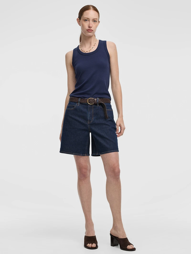 Mid-Rise Baggy Shorts