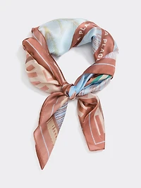 Foulard carré avec piscine