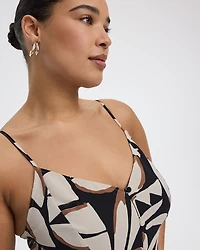 Sleeveless Buttoned-Down Dress