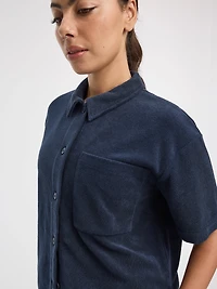 Chemise en tricot éponge à manches longues - Hyba