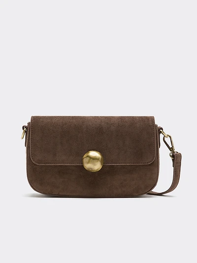 Sac à main à bandoulière en faux suède