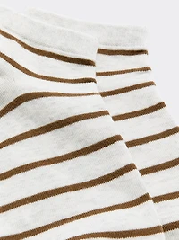 Bas cheville à rayures