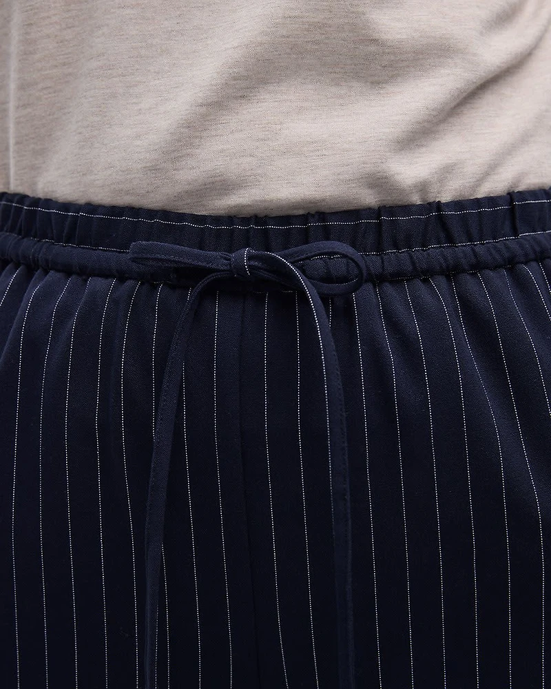 Striped Wide-Leg Pull-On Pant - The Timeless