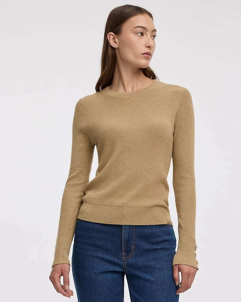 Long-Sleeve Crew-Neck Sweater