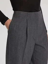 Mid-Rise Barrel Pants - The Timeless