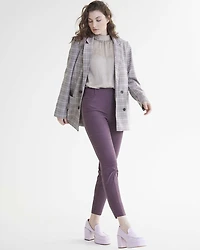 Slim-Leg High-Rise Ankle Pant