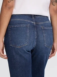 Jean à jambe évasée et taille mi-haute - Coupe Courbes