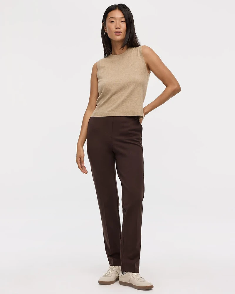 Straight-Leg High-Rise Pants - The Modern Stretch (R)