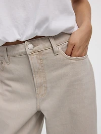 High-Rise Barrel Jeans