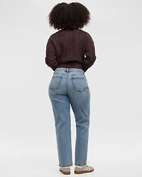 Straight-Leg Mid-Rise Jean
