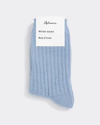Cable-Knit Winter Socks