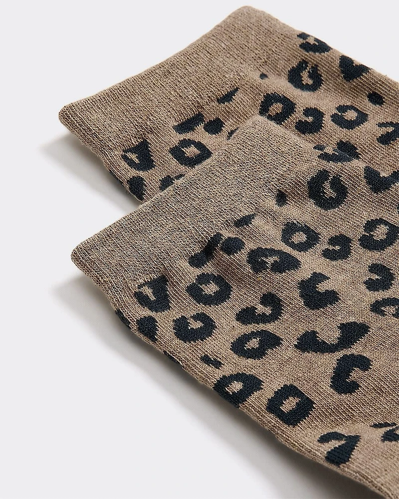 Leopard Anklet Socks