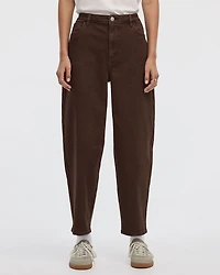 Pantalon taille haute à jambe ballon