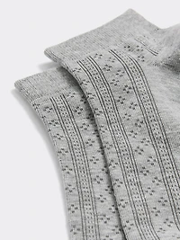 Anklet Socks with Pointelle Stitches