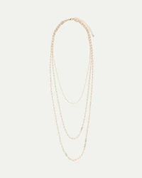 Long Necklace with Paperclip Chains