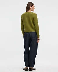 Long-Sleeve Crew-Neck PlushSoft Cardigan