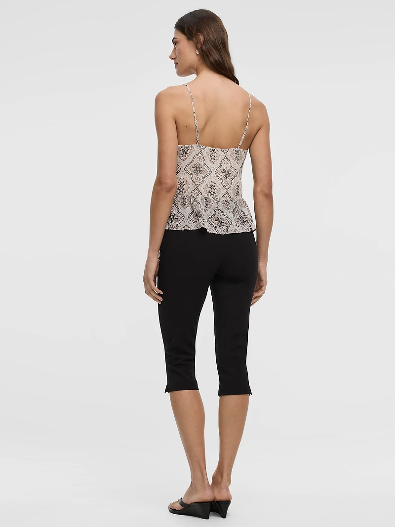 V-Neck Tank with Ruffles