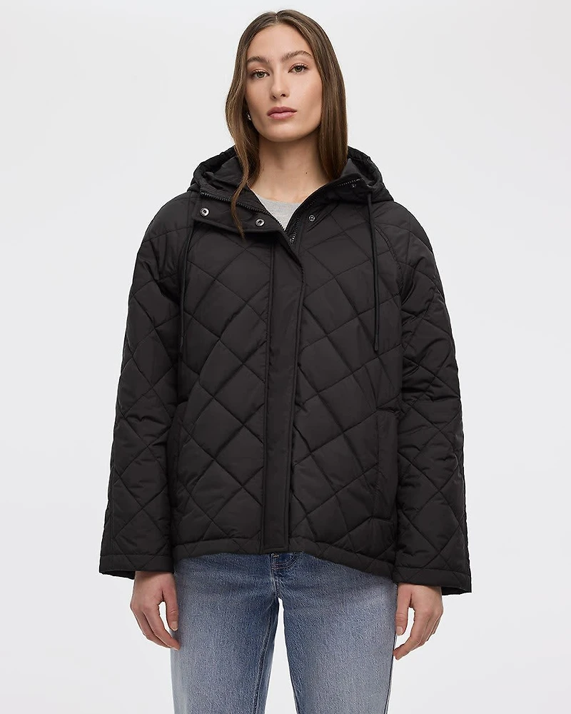 Quilted Hooded Jacket