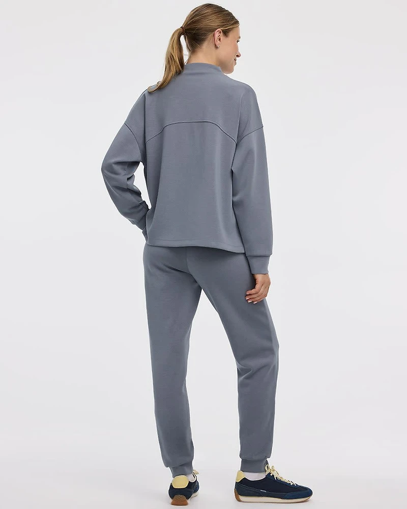 Long-Sleeve Mock-Neck Pullover - HYLUX Hyba