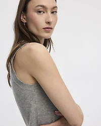 Sleeveless Crew-Neck Top