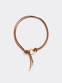 Faux Leather Cord Belt