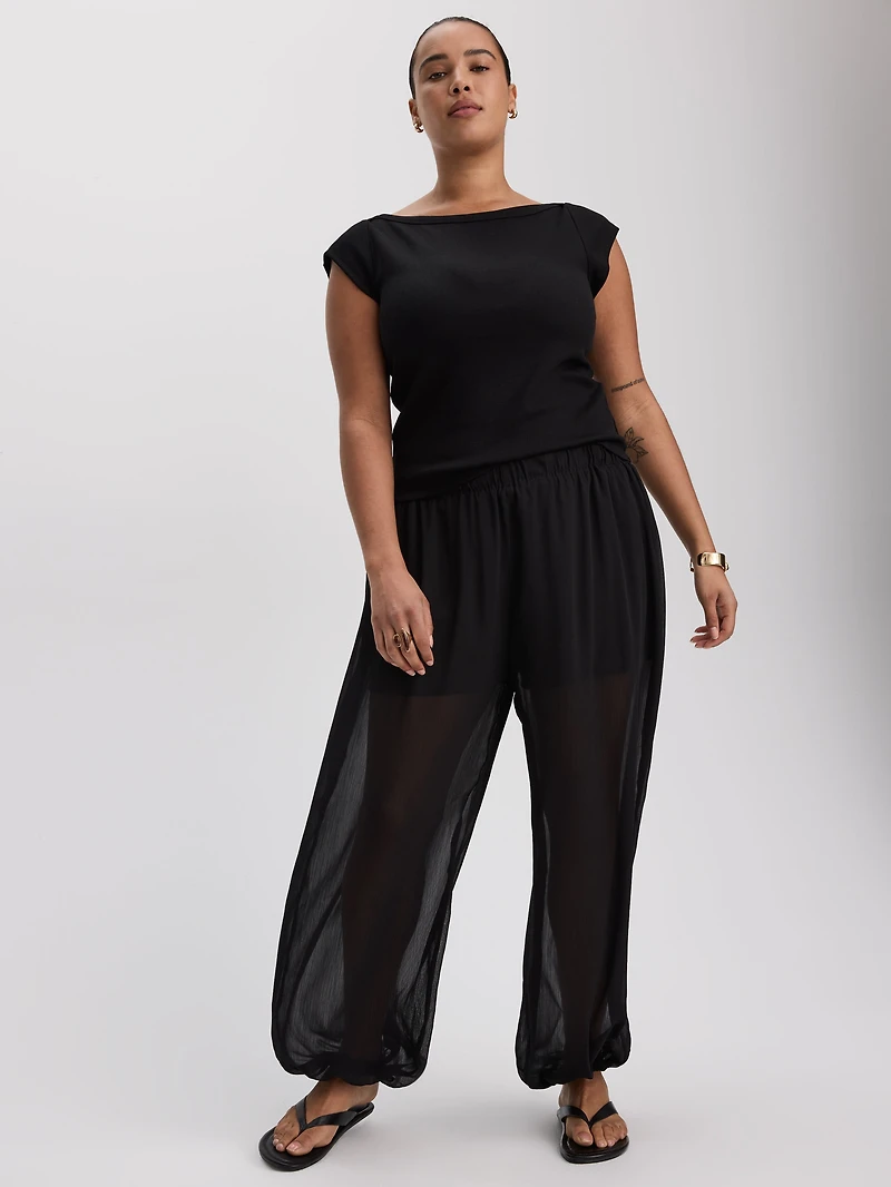 High-Rise Flowy Balloon Pant