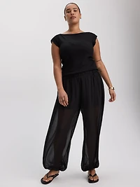 High-Rise Flowy Balloon Pant